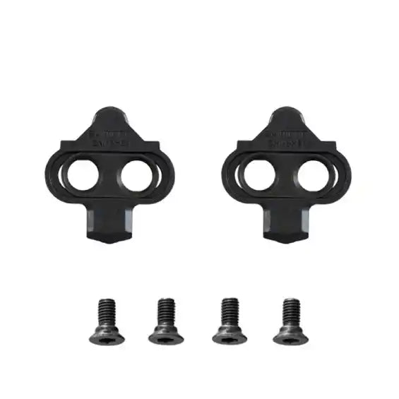 Shimano 2-Loch-Cleats aus Metall in schwarz mit Schrauben